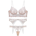 Elegant French Lace Lingerie Ensemble