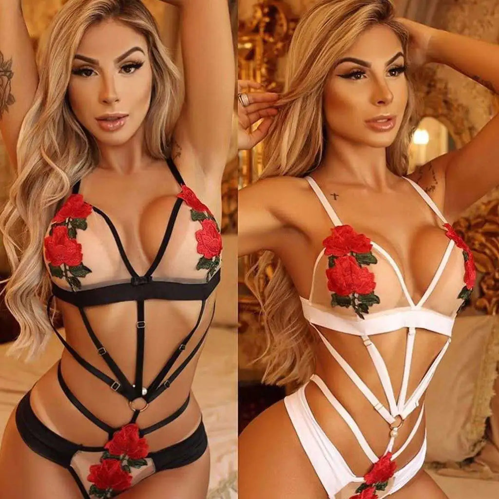 Fashionable Embroidered Lingerie Top for Women